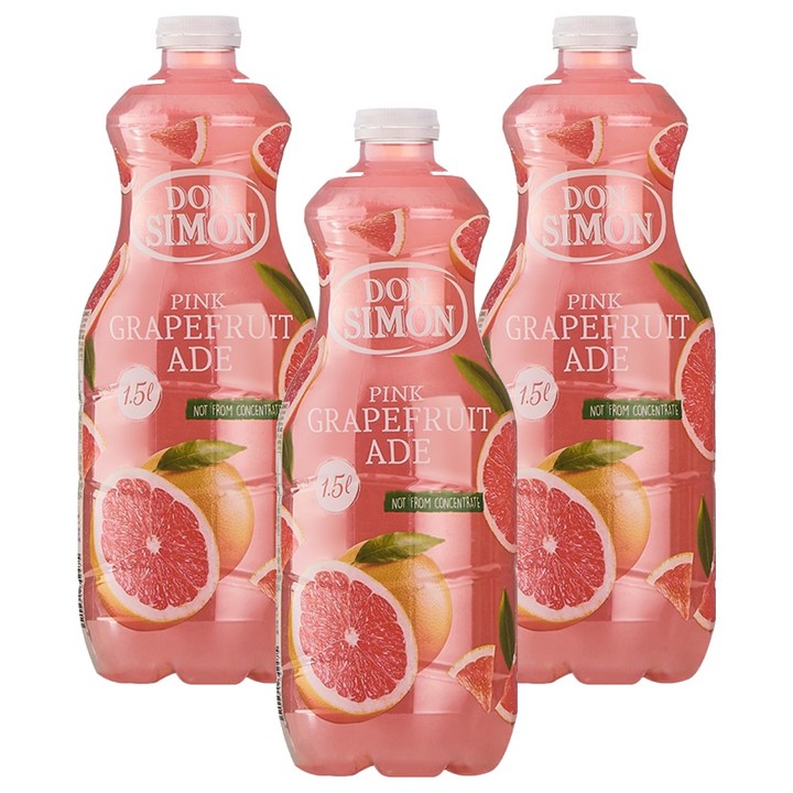 돈시몬 자몽 에이드, 1.5L, 3개