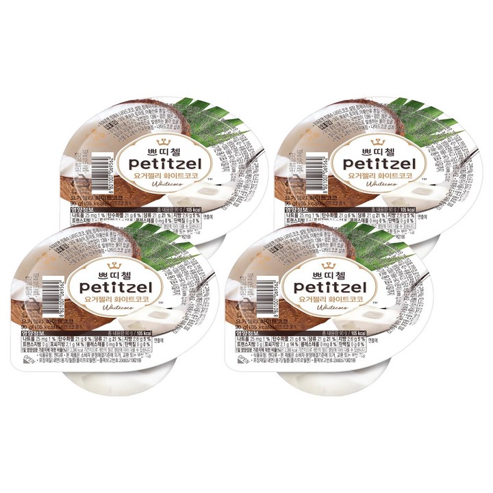 쁘띠첼 요거젤리 화이트코코, 90g, 4개