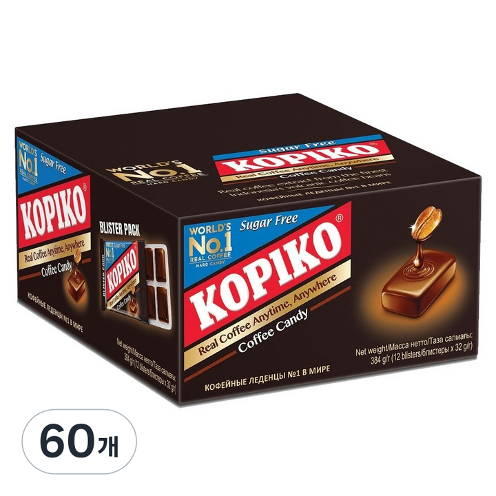 코피코 마요라 슈가프리 커피맛캔디 블리스터, 32g, 60개