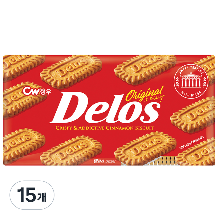 청우식품 델로스 오리지날 쿠키, 630g, 15개