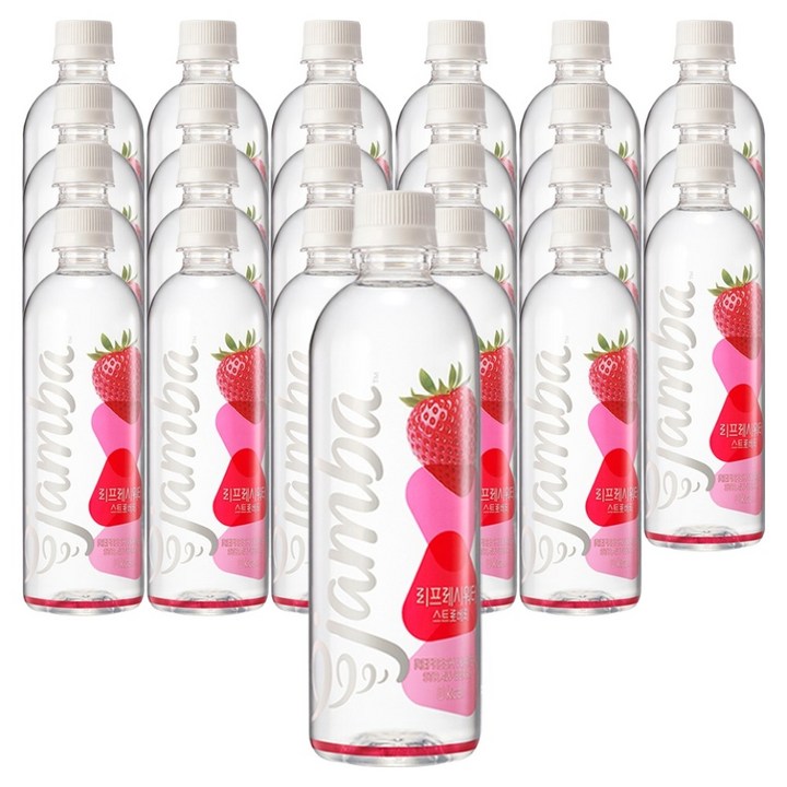 잠바주스 리프레시워터 스트로베리, 24개입, 500ml
