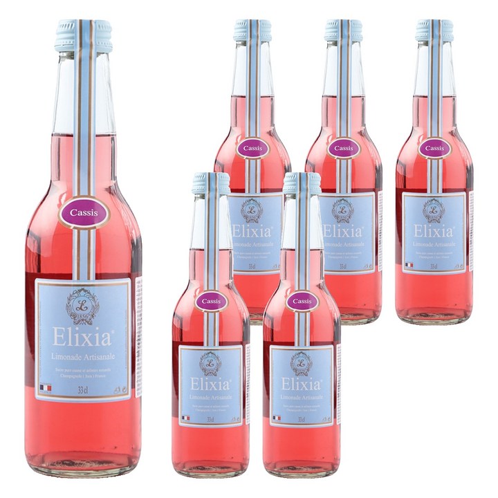 엘릭시아 블랙커런트맛 탄산음료, 330ml, 6개