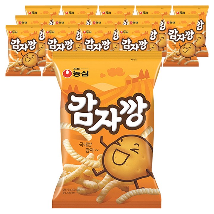 감자깡, 75g, 15개