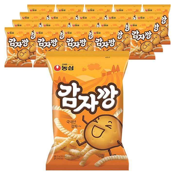 농심 감자깡, 75g, 20개
