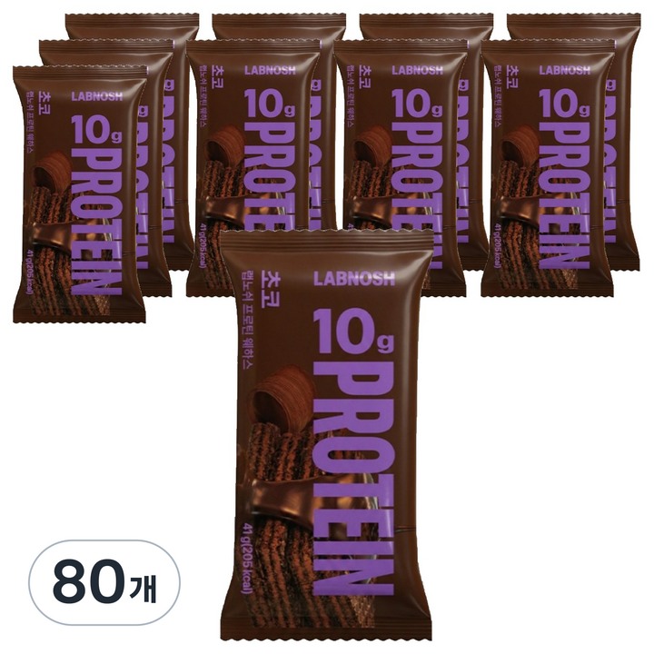 랩노쉬 프로틴 웨하스 초코, 41g, 80개