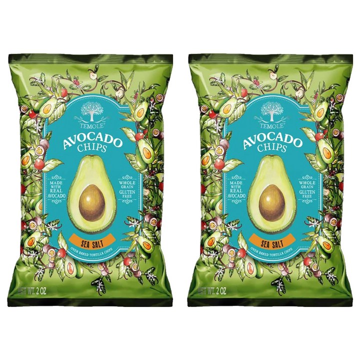 테몰 아보카도칩스 씨솔트맛, 2개, 40g