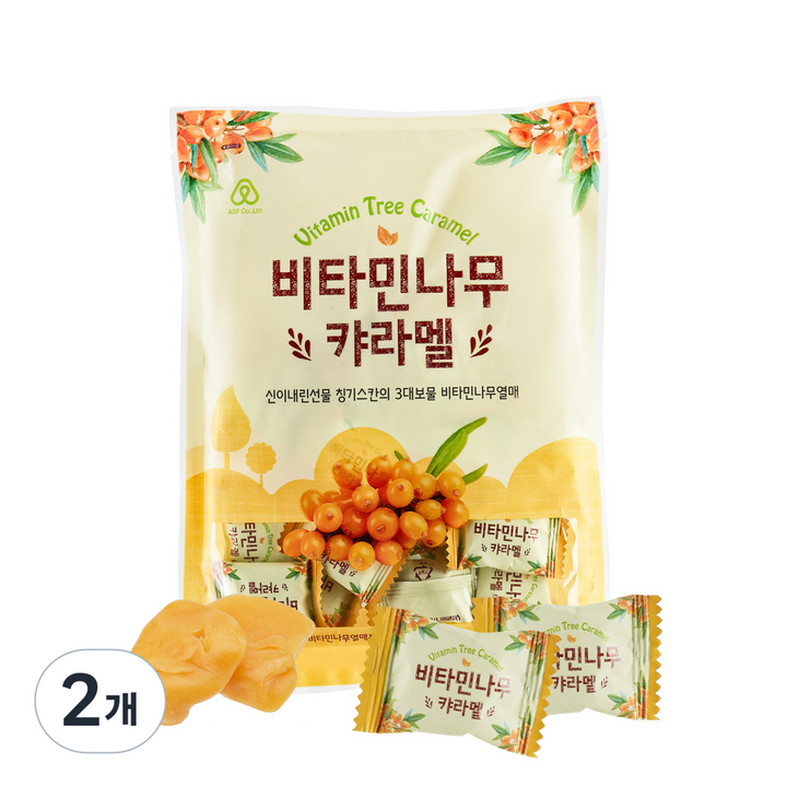 안신 비타민나무 캬라멜, 120g, 2개