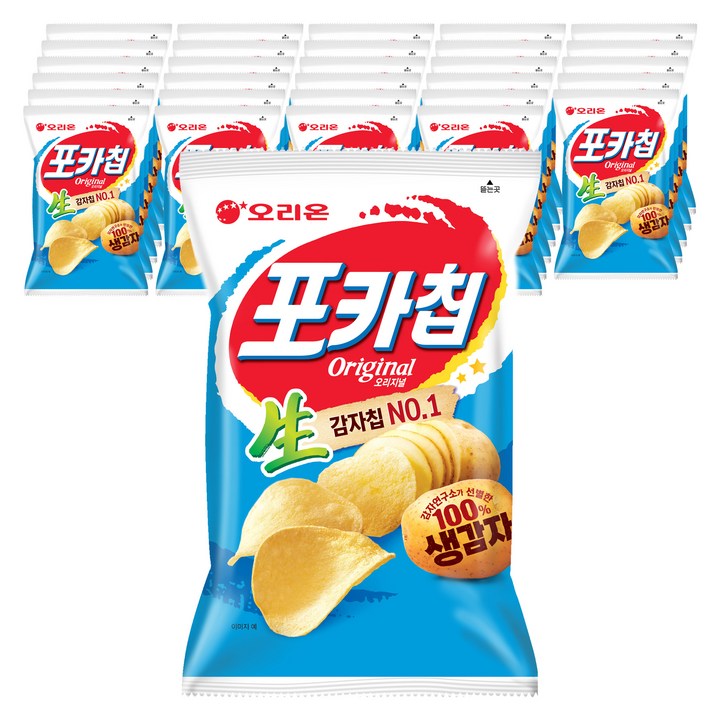 오리온 포카칩 오리지널, 66g, 50개
