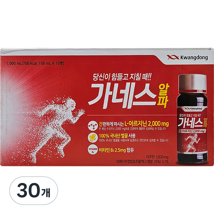 광동 가네스 알파, 100ml, 30개