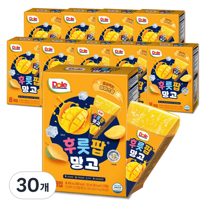 돌 망고 팝 주스, 496ml, 30개