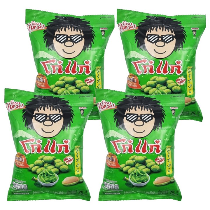 코케 노리 와사비 플레이버 땅콩과자, 75g, 4개