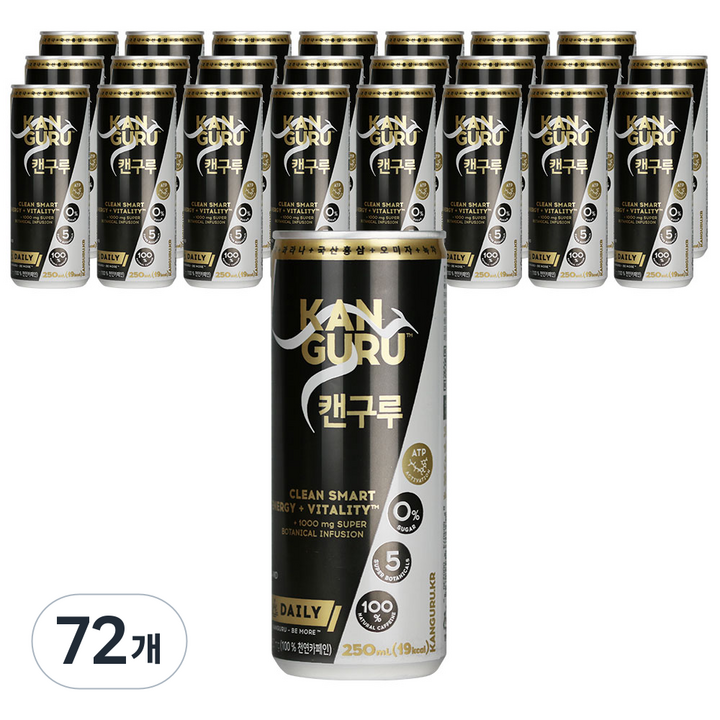 캔구루 에너지 드링크, 250ml, 72개
