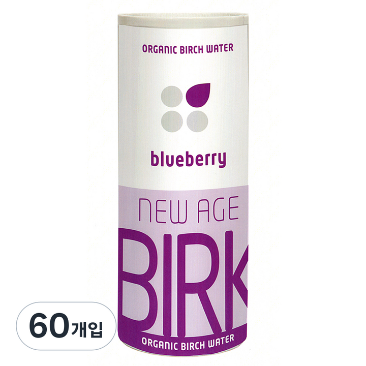실랜드비르크 유기농 자작나무 수액 비르크 블루베리, 250ml, 60개입