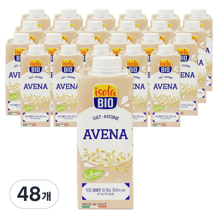 이솔라비오 유기농 귀리음료, 250ml, 48개