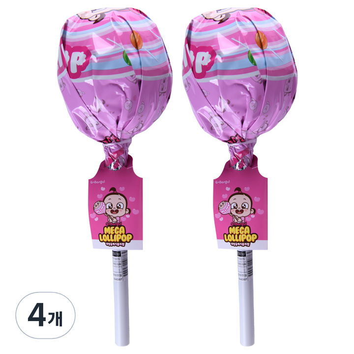 쥐방울 메가 롤리팝 15p 랜덤발송, 135g, 4개