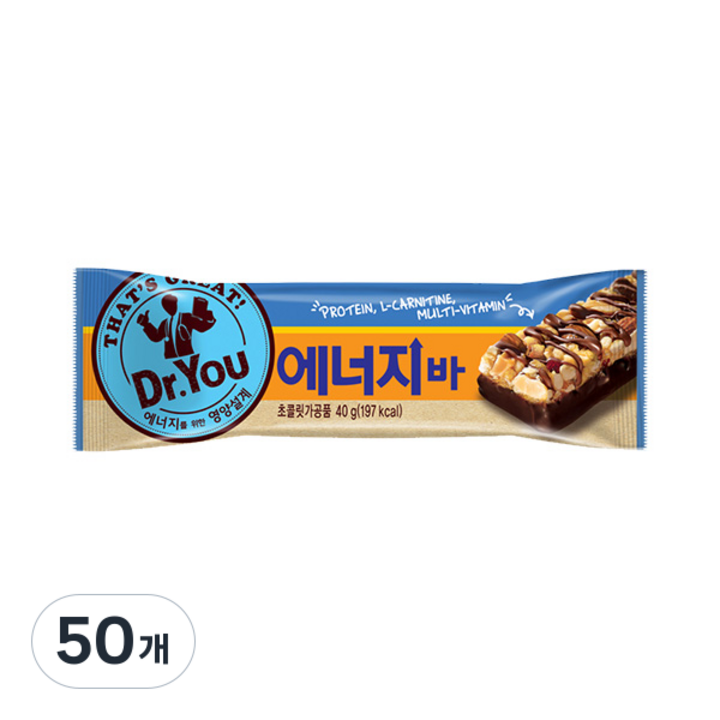 오리온 닥터유 에너지바, 40g, 50개