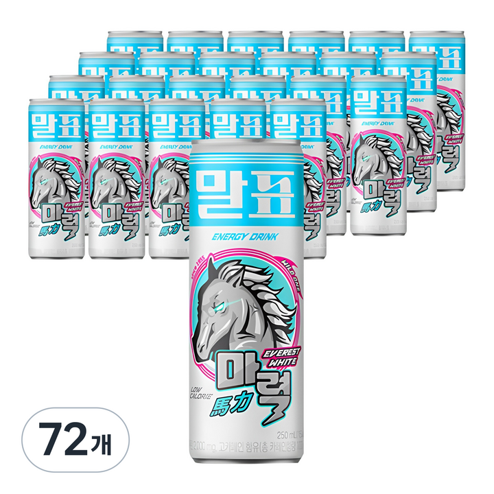 말표 마력 에베레스트 화이트 에너지드링크, 72개, 250ml