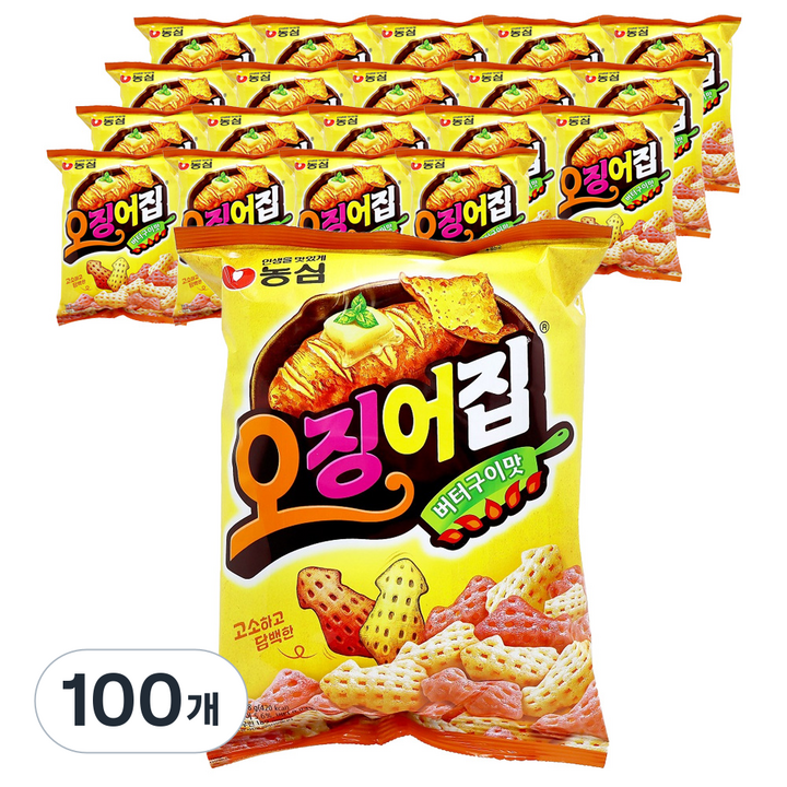 오징어집 버터구이맛, 78g, 100개