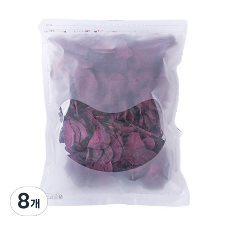 자색고구마 칩 무설탕, 800g, 8개