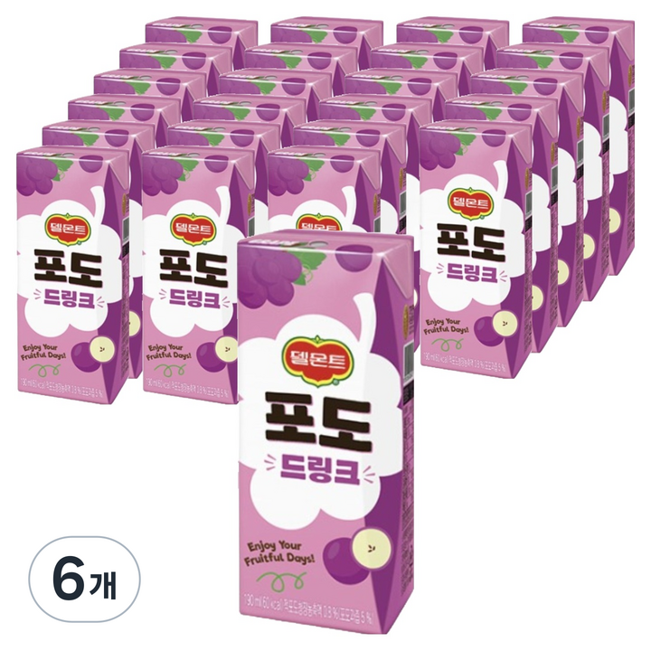 델몬트 드링크 포도, 190ml, 144개