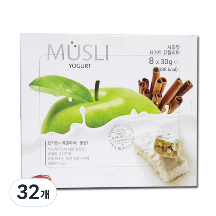 골든벨통상 요거트 뮤즐리바 사과맛, 240g, 32개