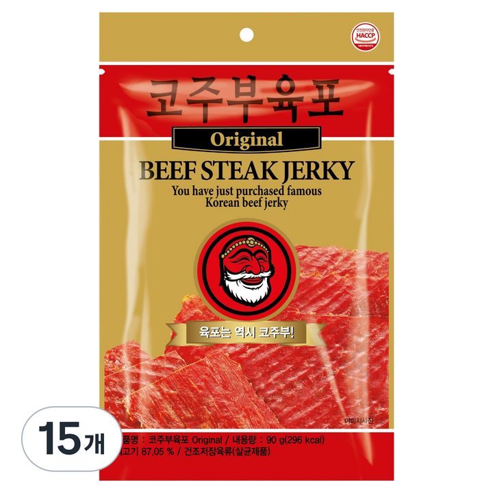 코주부 Original 육포, 90g, 15개