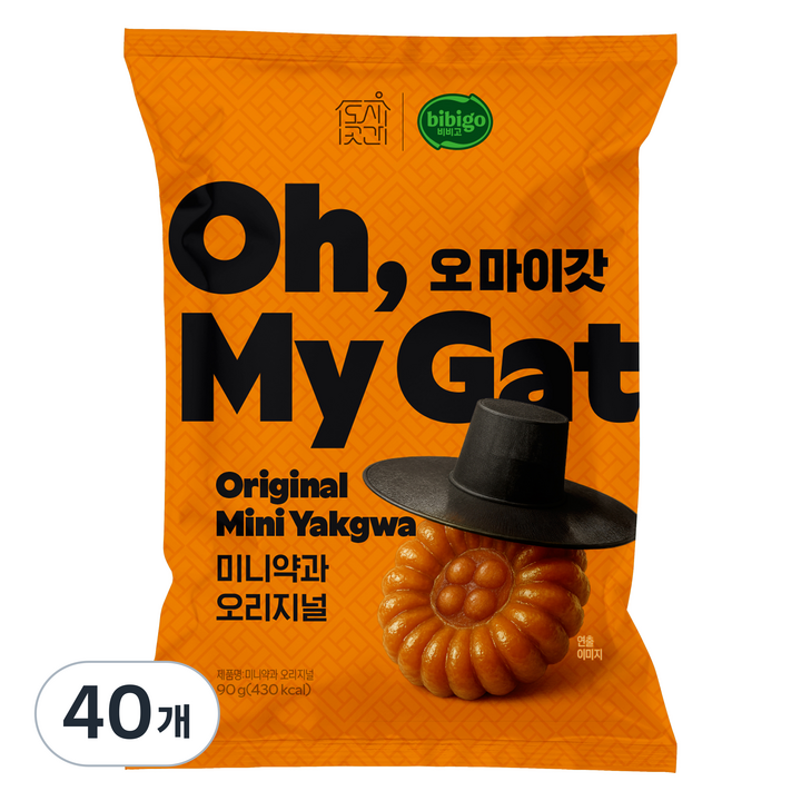 도시곳간 오마이갓 미니약과 오리지널, 40개, 90g