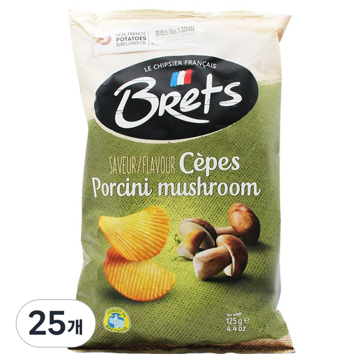 브렛츠 포르치니 머쉬룸 감자, 125g, 25개
