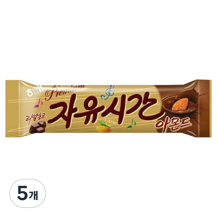 자유시간 아몬드, 36g, 5개