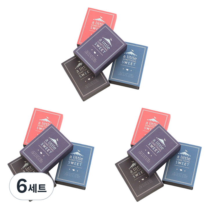디비디디자인 DBD 파베 초콜릿 박스 Something 6구 4종 세트, 혼합색상, 6세트