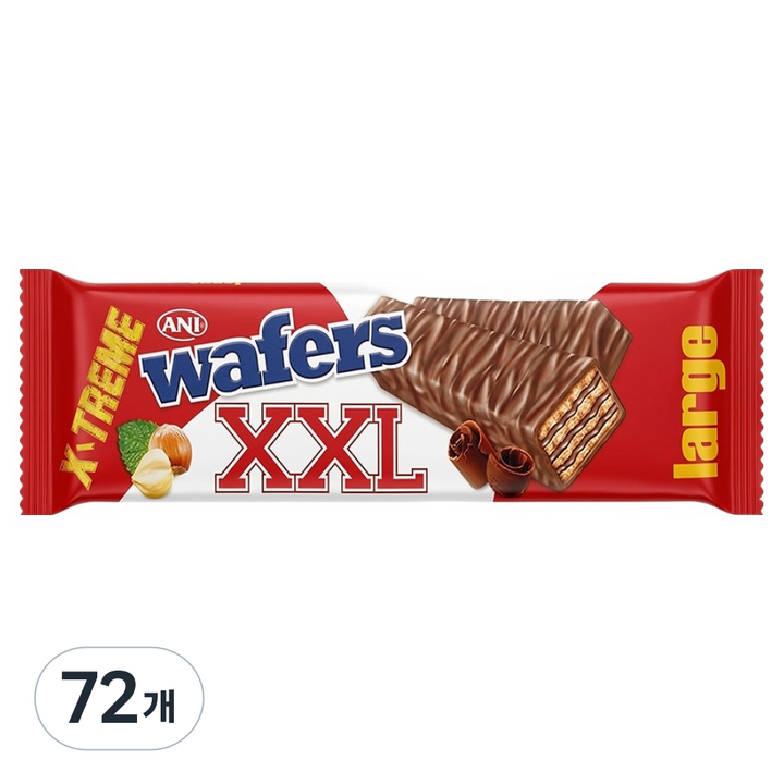 애니 엑스엑스엘 코코아 헤이즐넛크림 웨이퍼, 72개, 50g