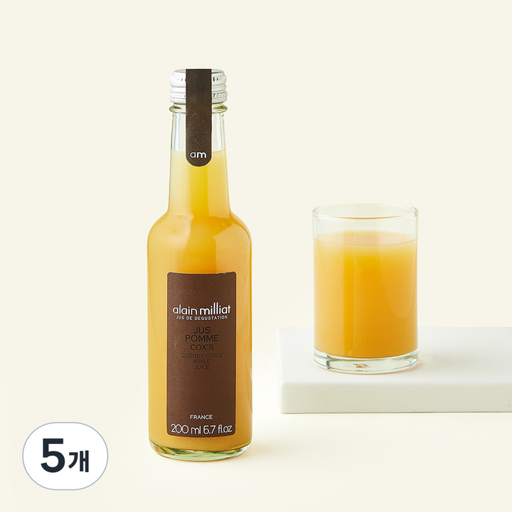 알랭밀리아 콕스 애플 주스, 200ml, 5개