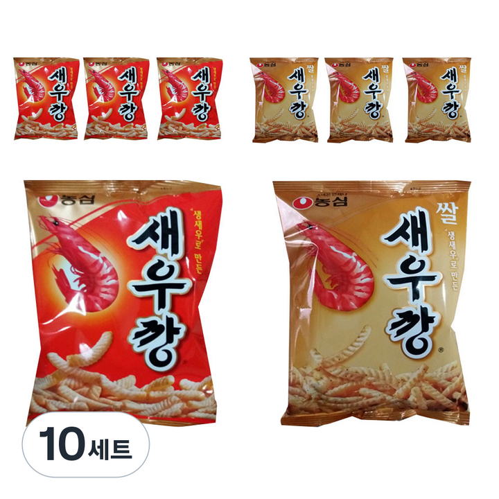 농심 새우깡 90g x 4p + 쌀 새우깡 80g x 4p, 10세트