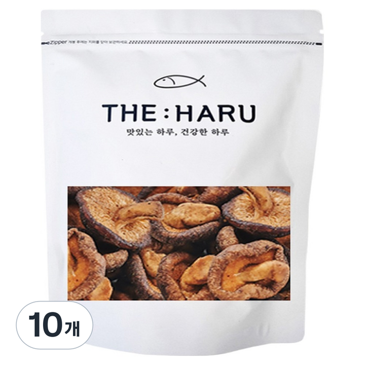 THEHARU 야채칩 짜지않은 표고버섯칩 대용량, 10개, 150g