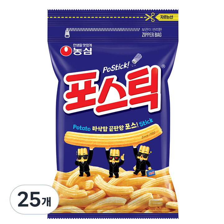 포스틱 과자, 280g, 25개