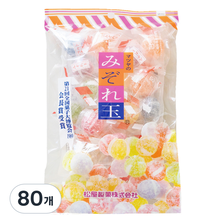 마츠야 미조레다마(볼사탕), 160g, 80개