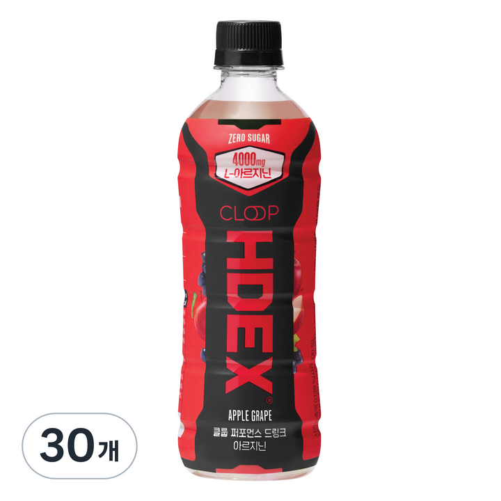클룹 HDEX 퍼포먼스 드링크 아르지닌, 500ml, 30개