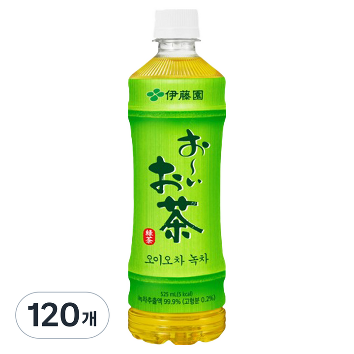 이토엔 오이오차 녹차, 525ml, 10개