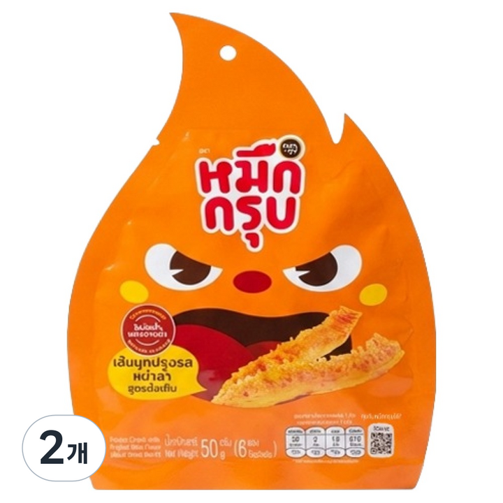 묵끄럽 마라곤약스낵 오리지널 마라맛, 50g, 2개