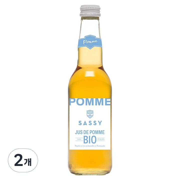 쎄시 유기농 애플 주스, 330ml, 2개