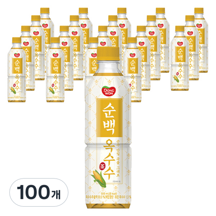 동원 순백 옥수수차, 500ml, 100개