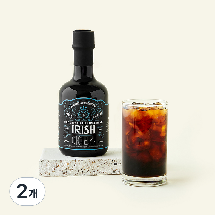 핸디엄 콜드브루 커피원액 아이리쉬, 2개, 400ml