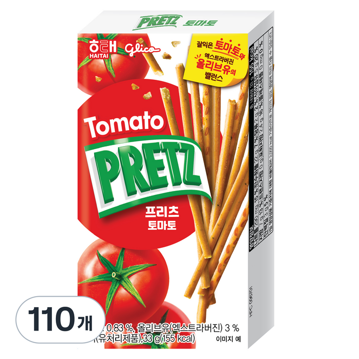 프리츠 토마토 막대과자, 33g, 110개