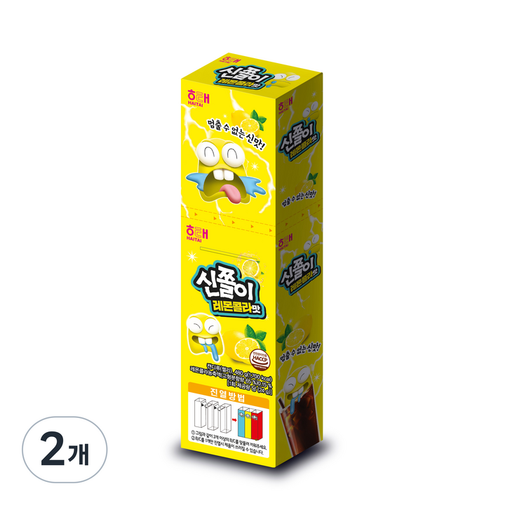 해태제과 신쫄이 레몬콜라, 480g, 2개