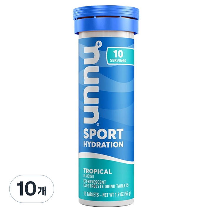 Nuun 스포츠 하이드레이션 트로피컬향, 52g, 10개