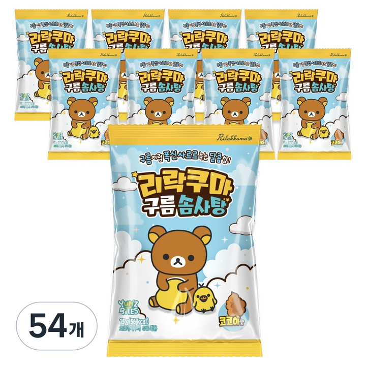 나무인터내셔널 리락쿠마 구름 솜사탕, 54개, 15g