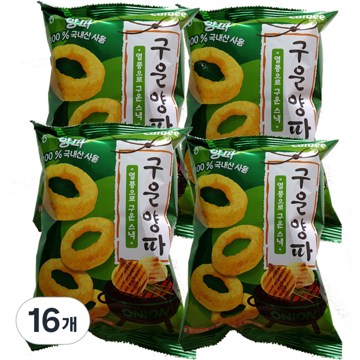 해태제과 구운양파 스낵, 70g, 16개