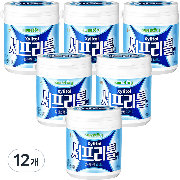 스위토리 서프리톨껌, 100g, 12개