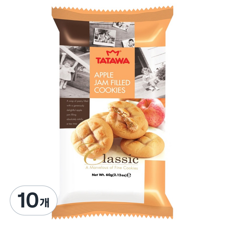 타타와 사과잼 쿠키, 60g, 10개