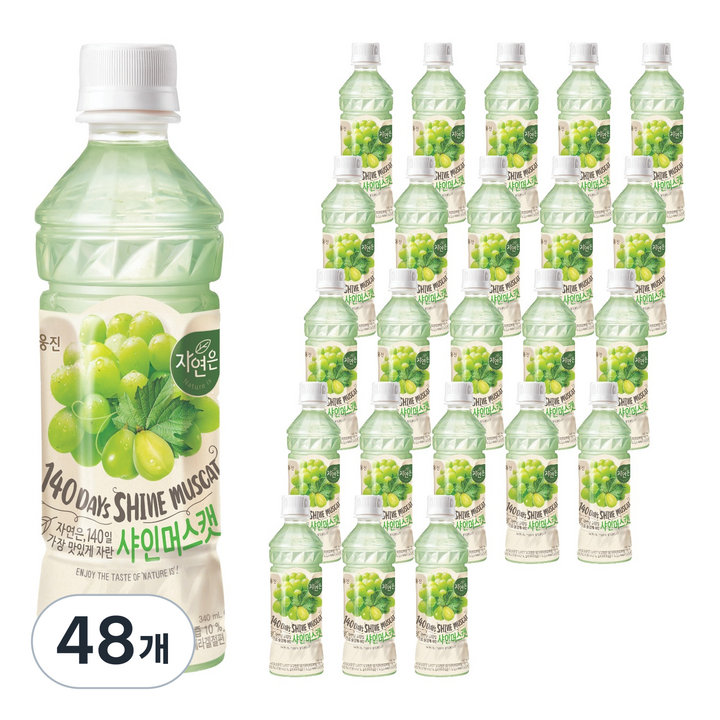 자연은 샤인머스캣 주스, 48개, 340ml